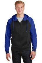 Sport-Tek Adult Sport-Wick Varsity Fleece Full-Zip Hooded Jacket